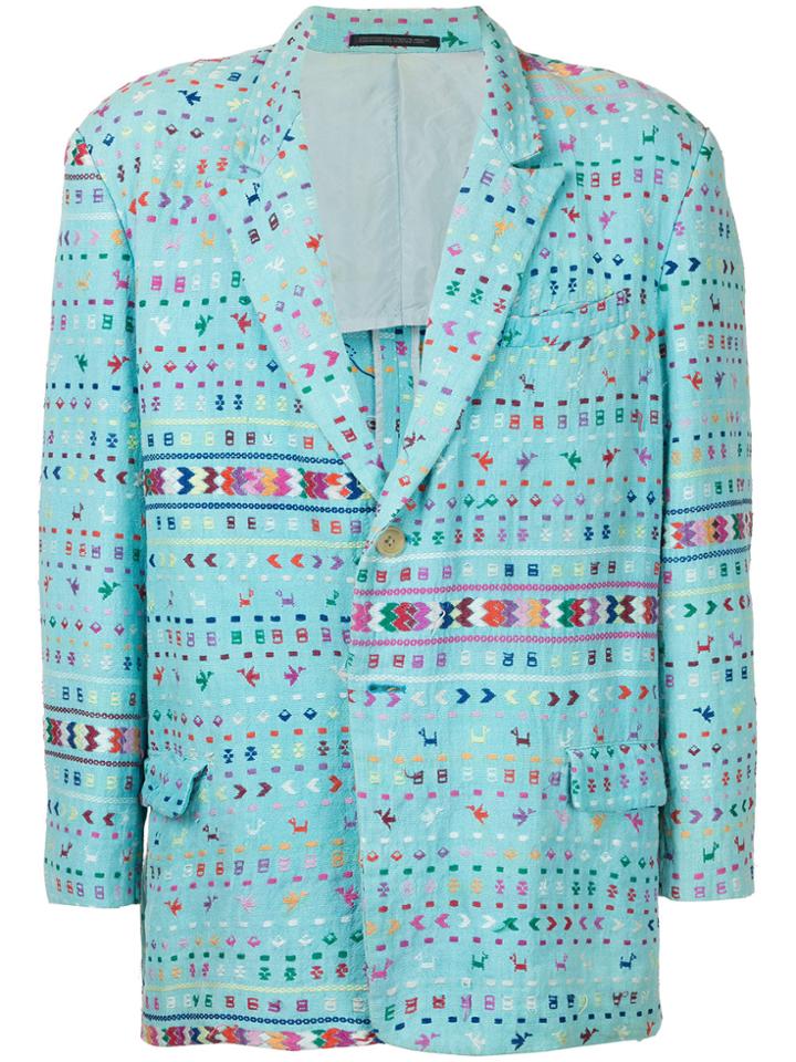Yohji Yamamoto Vintage Ethnic Blazer - Blue