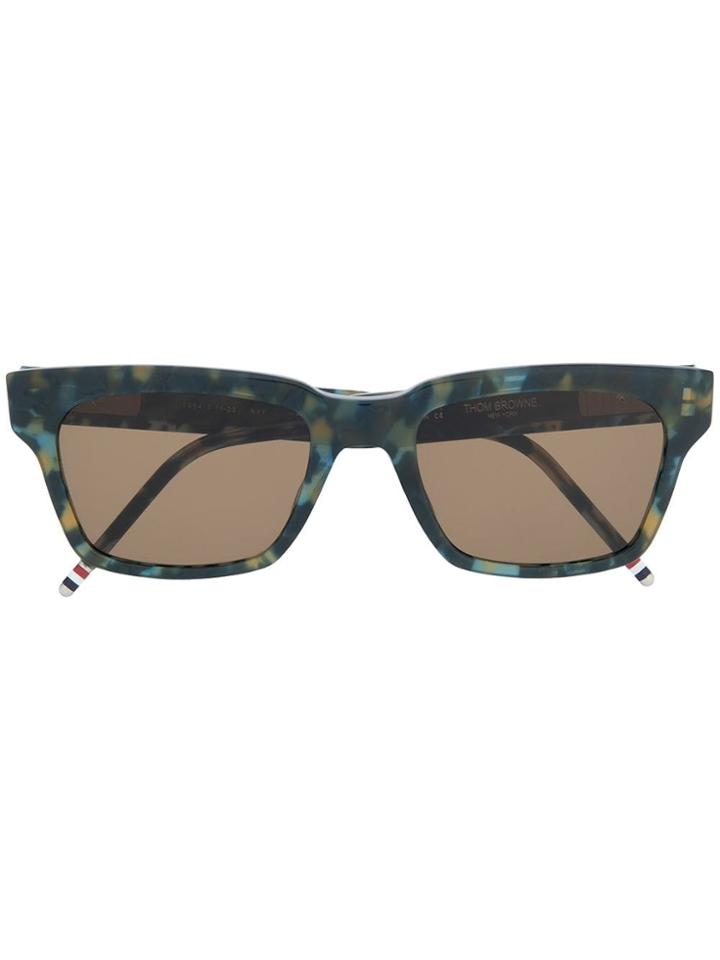 Thom Browne Eyewear Tortoise Sunglasses - Blue