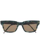 Thom Browne Eyewear Tortoise Sunglasses - Blue