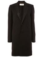 Saint Laurent 'chesterfield' Classic Coat, Women's, Size: 36, Black, Silk/polyester/wool