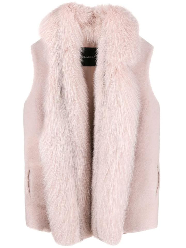 Blancha Sleeveless Fur Gilet - Pink