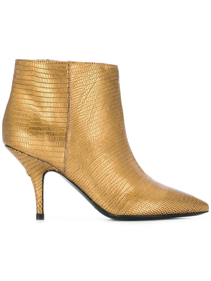Patrizia Pepe Ankle Boots - Metallic