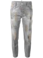 Dsquared2 Cool Girl Swarovski Crystal Jeans, Size: 38, Grey, Cotton/spandex/elastane/polyester/aluminium