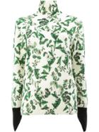 Undercover Floral Print Jumper - White