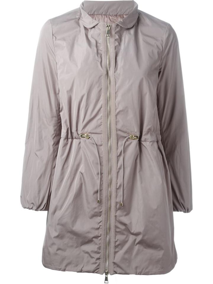 Moncler Cigale Windbreaker Coat, Women's, Size: 1, Grey, Polyester/polyamide