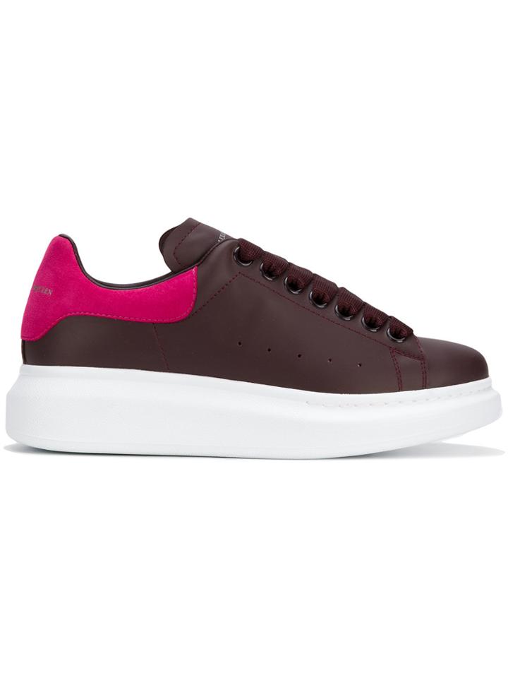 Alexander Mcqueen Eyewear Extended Sole Sneakers - Pink & Purple