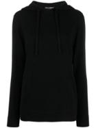 Dolce & Gabbana Drawstring Hooded Jumper - Black