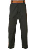 Robert Geller Contrast Pants, Men's, Size: 52, Blue, Cotton