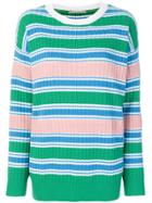 Marco De Vincenzo Striped Ribbed Jumper - Multicolour