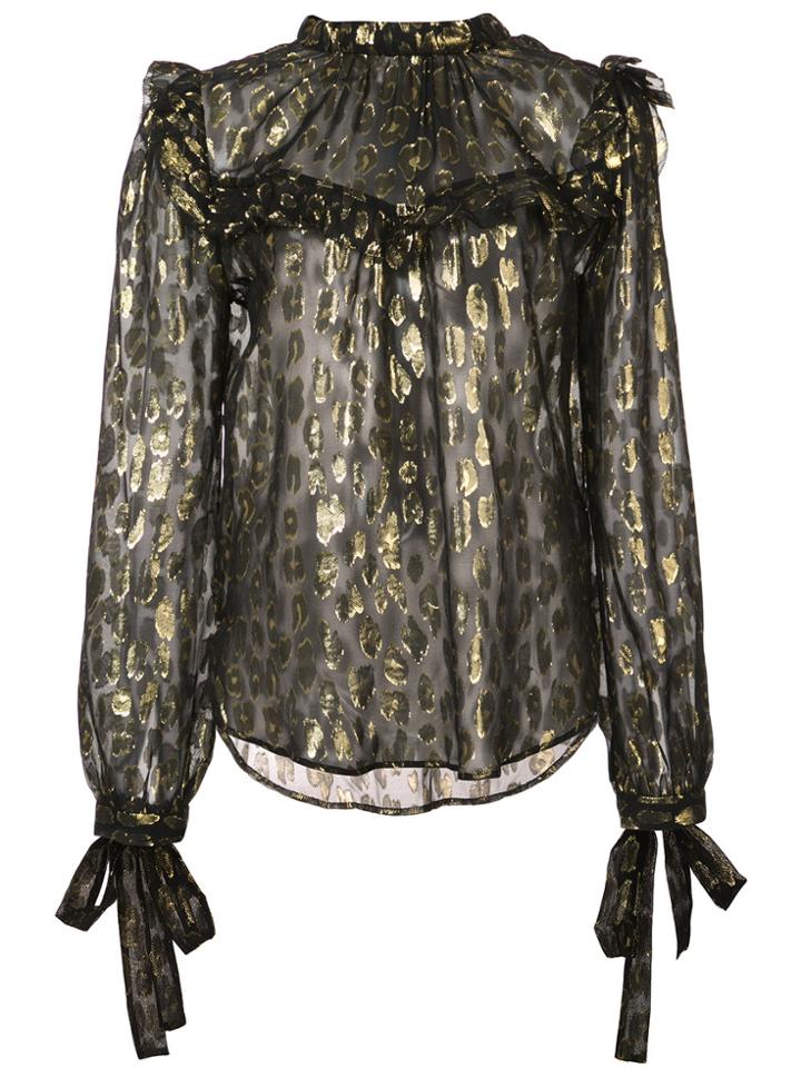 Veronica Beard Brooks Blouse - Black
