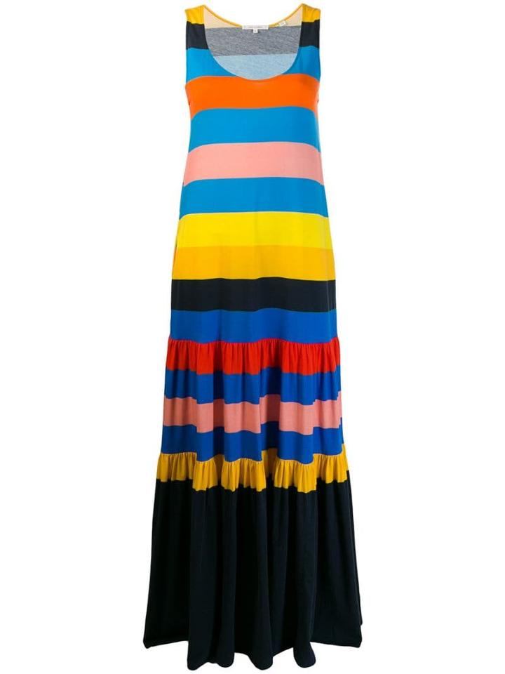 Chinti & Parker Colour Block Shift Dress - Blue