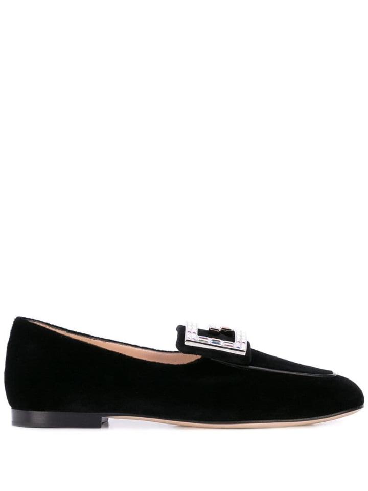 Gucci G Appliqué Loafers - Black