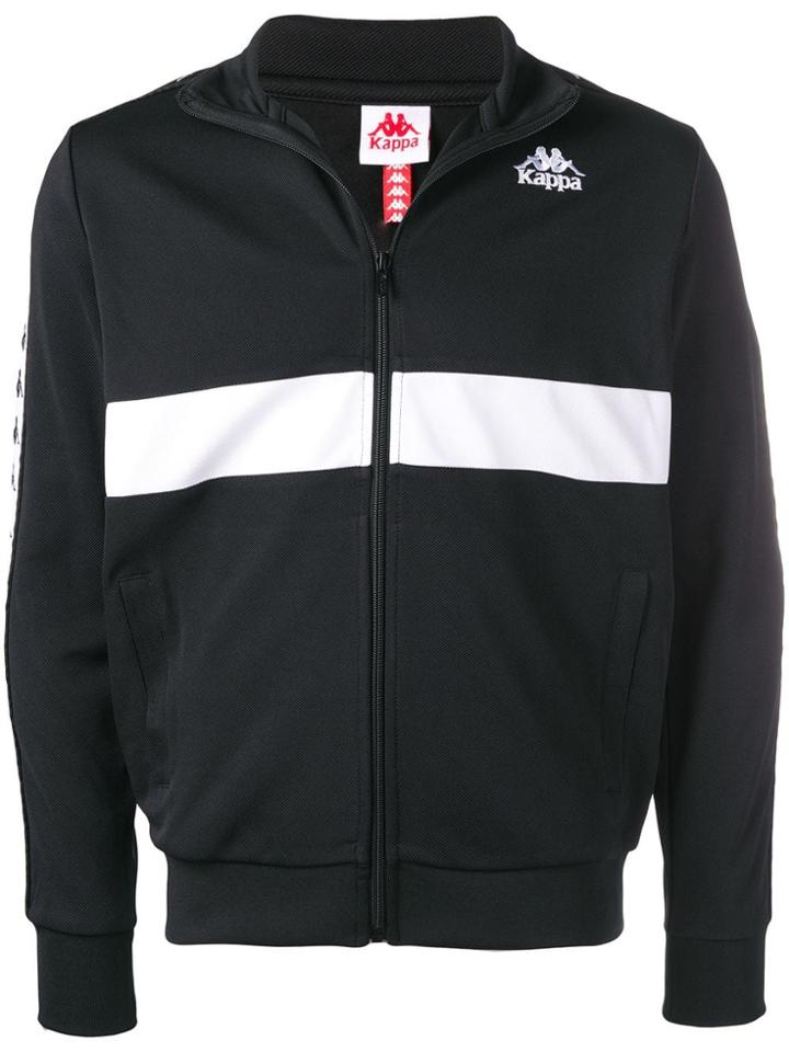 Kappa Zipped Logo Sweater - Black
