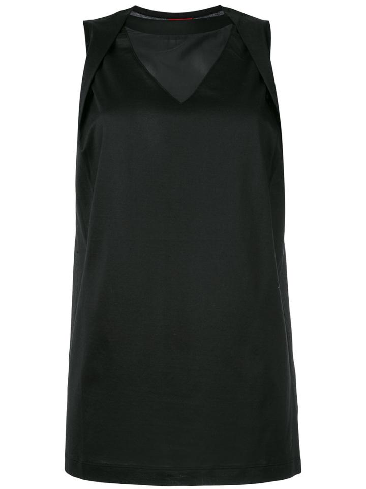 Nike Mesh Panel Tank Top, Women's, Size: Medium, Black, Cotton/polyester/nylon/spandex/elastane