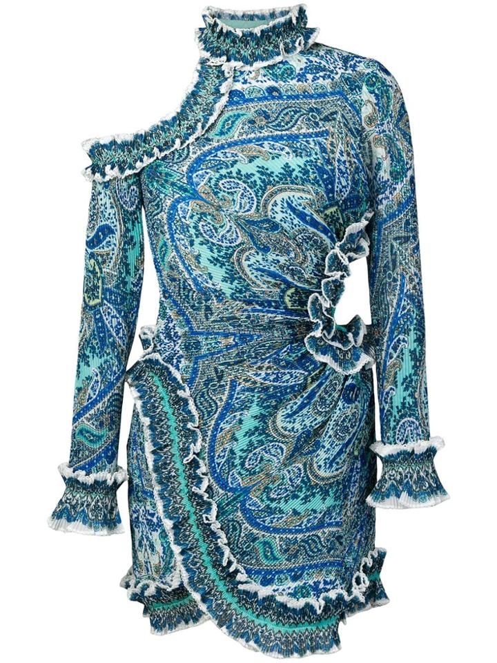 Zimmermann Paisley Short Dress - Blue