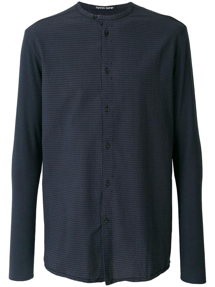 Hannes Roether Button-down T-shirt - Blue