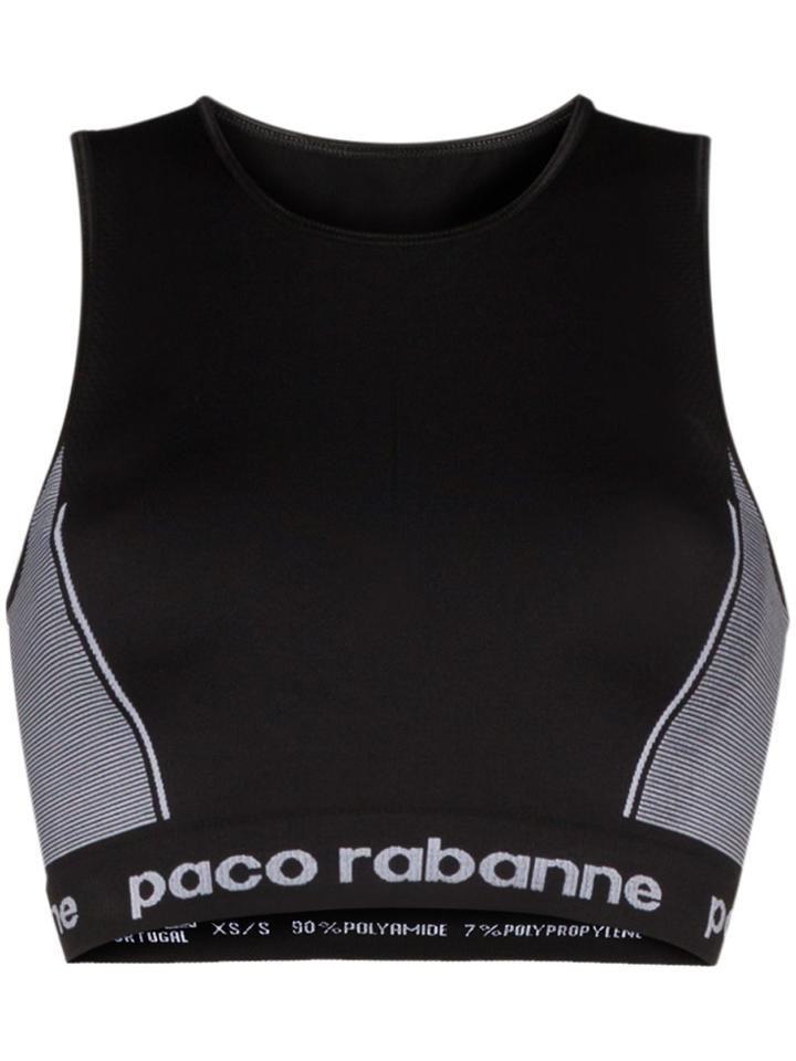 Paco Rabanne Paco Colourblock Gry Sprts Bra W Logo Bn - Black
