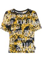 Versace Jeans Couture Logo Baroque Print T-shirt - Yellow