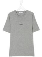Stone Island Junior Logo Print T-shirt - Grey
