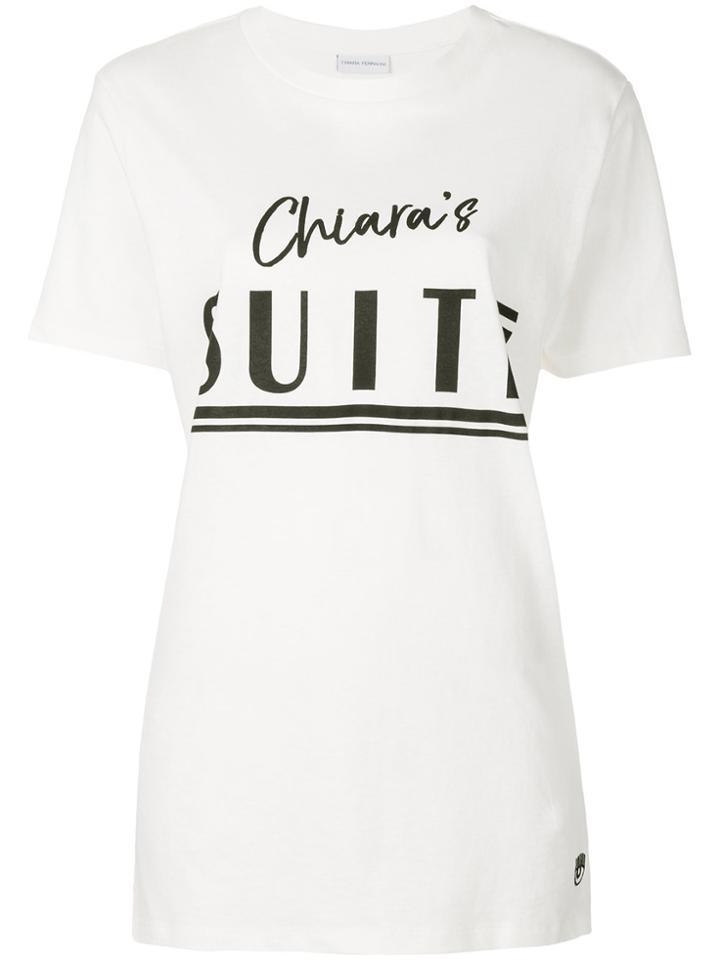 Chiara Ferragni Chiara's Suite T-shirt - White