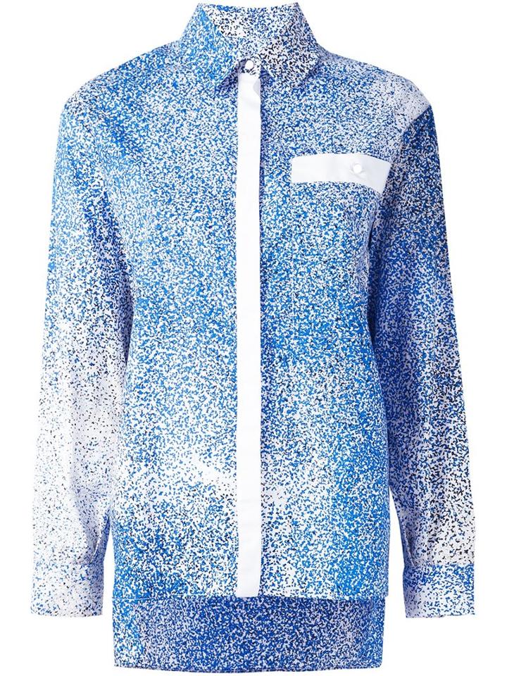 Kenzo 'sand' Shirt, Women's, Size: 38, Blue, Cotton