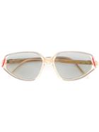 Yves Saint Laurent Vintage Rectangular Frame Sunglasses, Women's, Nude/neutrals
