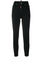 Dsquared2 High-waisted Skinny Jeans - Black