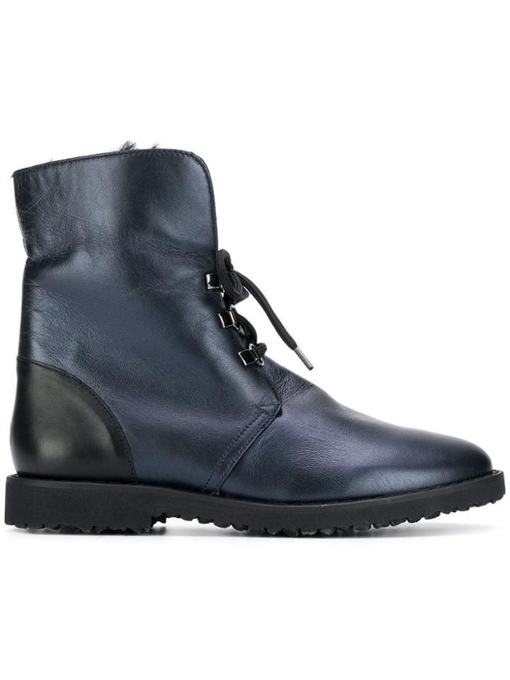 Hogl Lace-up Ankle Boots - Blue