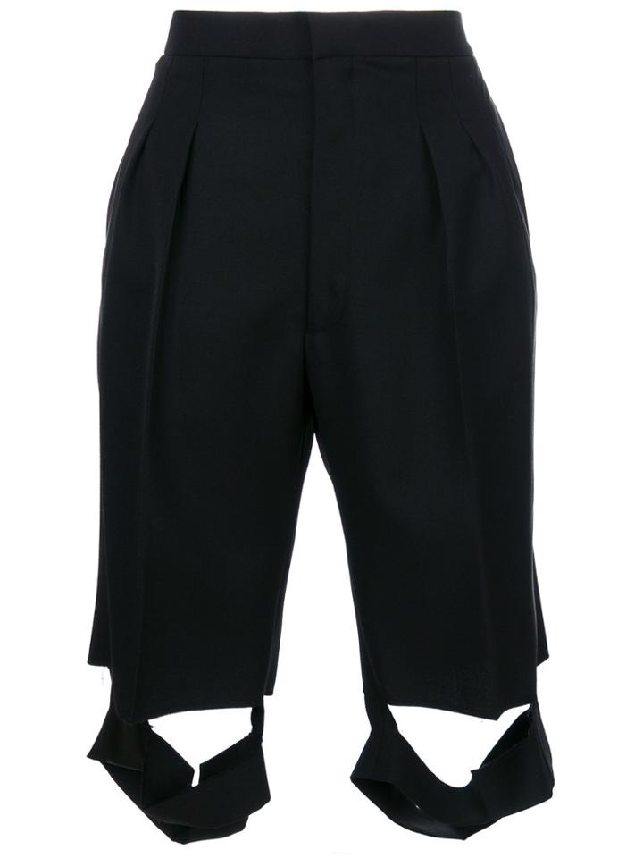 Maison Margiela Cut-out Tailored Culottes - Black