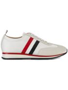 Thom Browne Signature Stripe Running Shoes - White