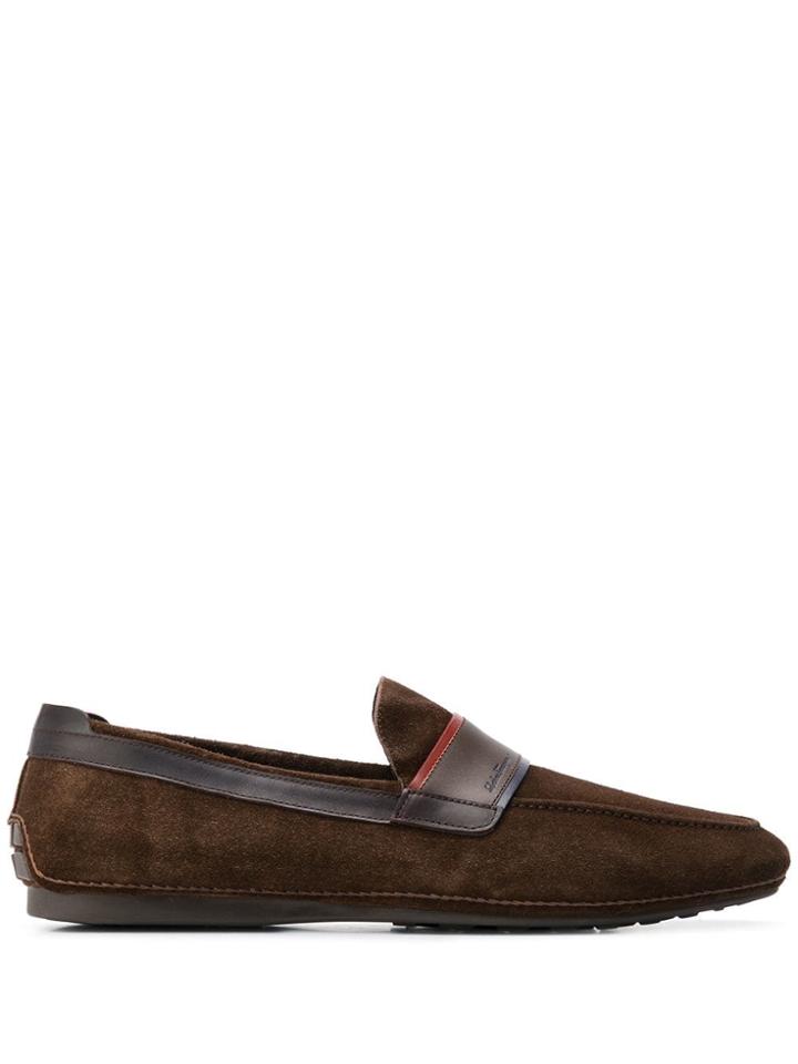 Salvatore Ferragamo Logo Detail Loafers - Brown