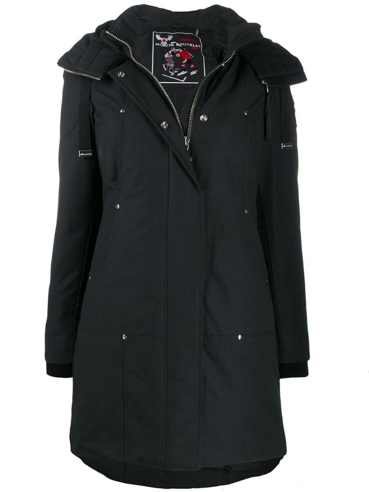 Moose Knuckles Padded Coat With Removable Hood - Blue