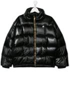K Way Kids Padded Bomber Jacket - Black