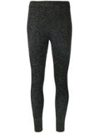 Golden Goose Deluxe Brand Glitter-embroidered Leggings - Black