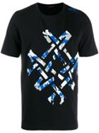 Mr & Mrs Italy Abstract Camouflage T-shirt - Black