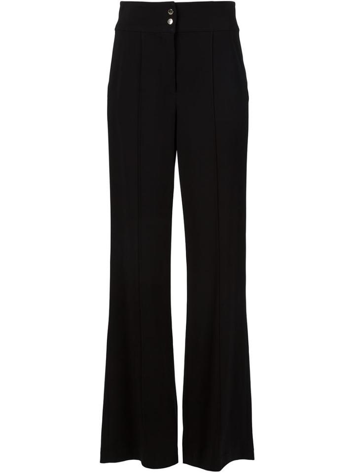 A.l.c. High Waisted Flared Trousers, Women's, Size: 4, Black, Viscose/spandex/elastane