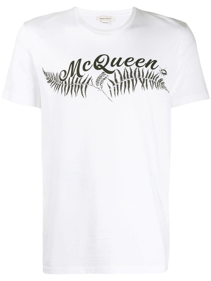 Alexander Mcqueen Fern Print T-shirt - White