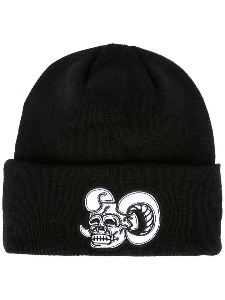Ktz 'skull' Beanie Hat - Black