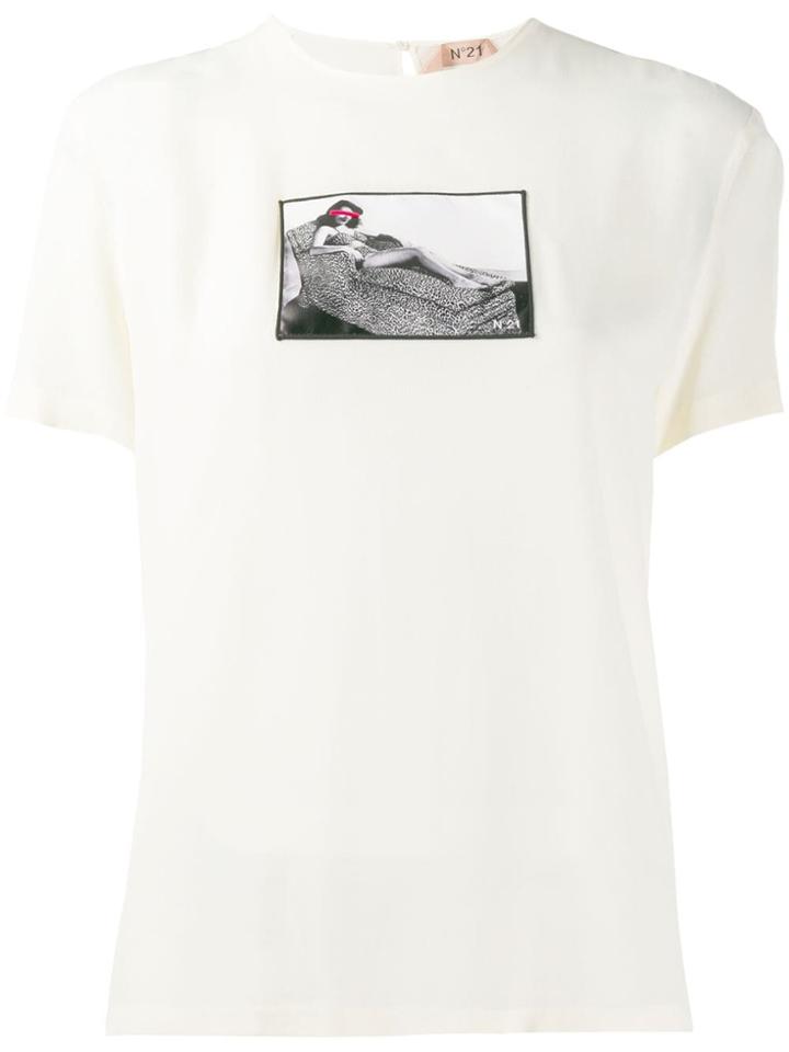 Nº21 Photo Patch T-shirt - White