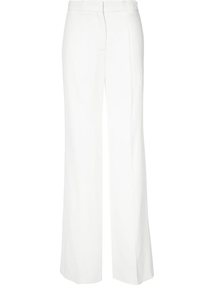 Derek Lam - Wide Leg Trousers - Women - Viscose - 36, White, Viscose