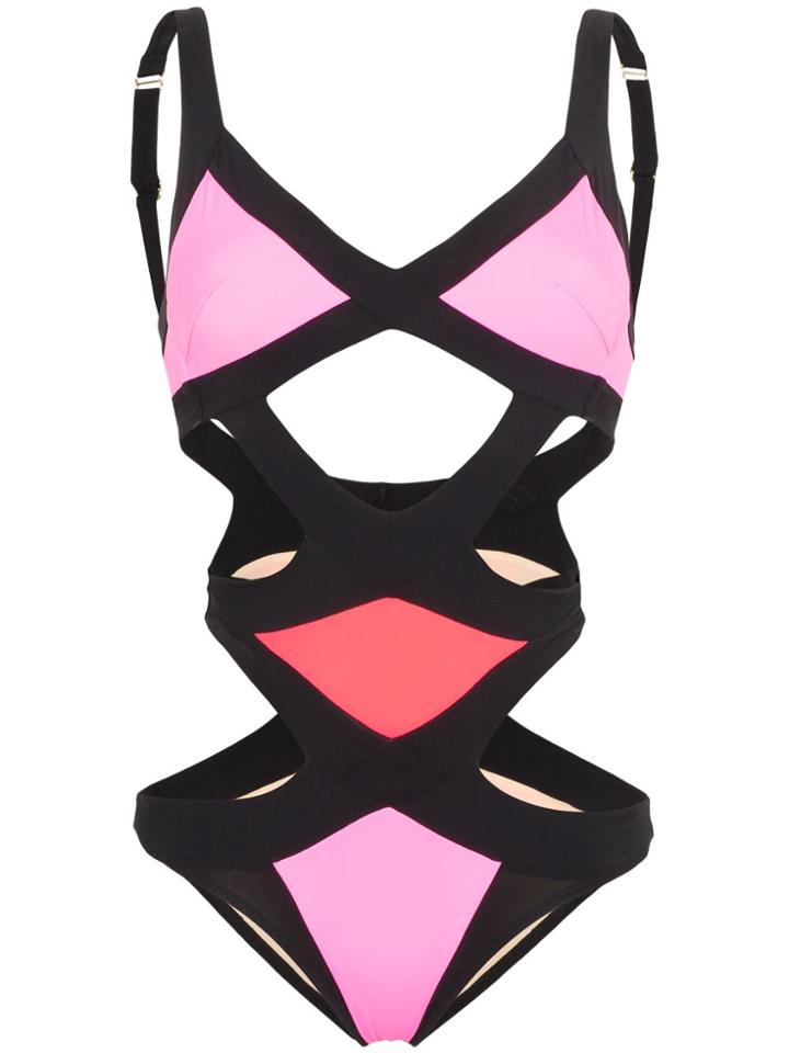 Agent Provocateur Mazzy Cutout Swimsuit - Pink