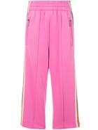 Marc Jacobs Cropped Track Trousers - Pink & Purple