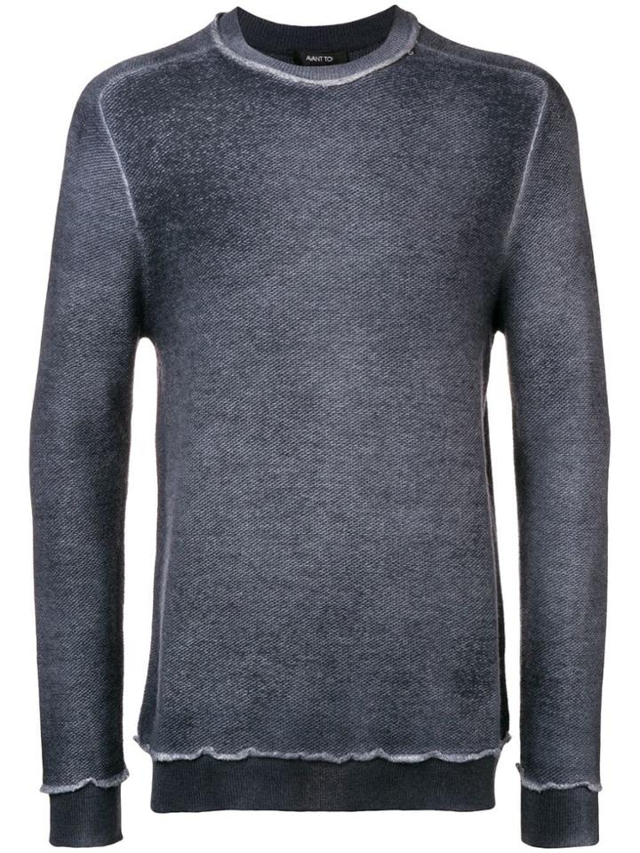 Avant Toi Washed Jumper - Blue
