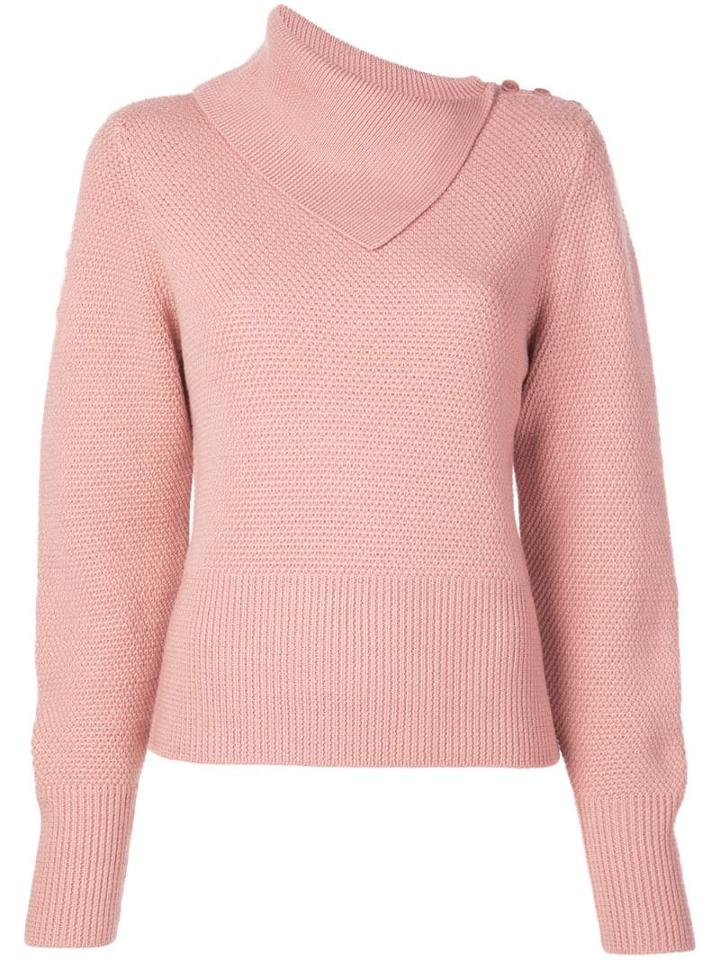 Jonathan Simkhai Flapped-neck Knit Top - Pink
