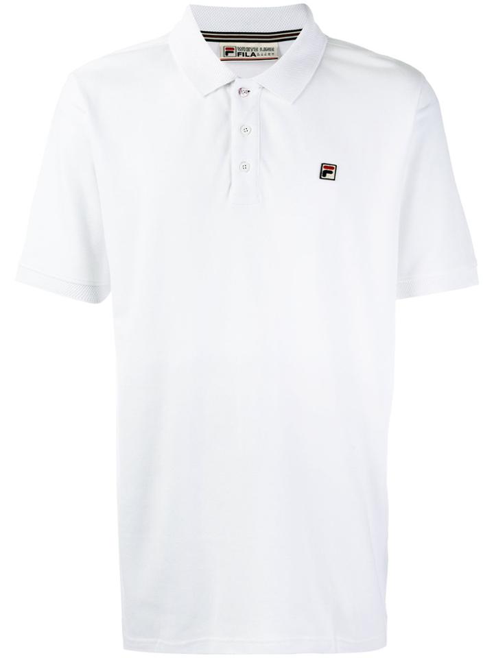Fila Embroidered Logo Polo Shirt - White