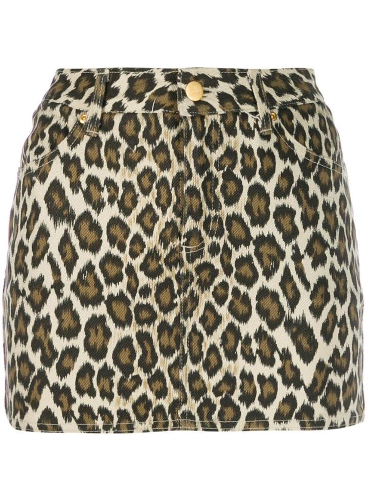 Jean Paul Gaultier Pre-owned 1989 Cheetah Skirt - Neutrals