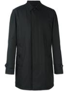 Ermenegildo Zegna Zip-up Mac Coat - Black