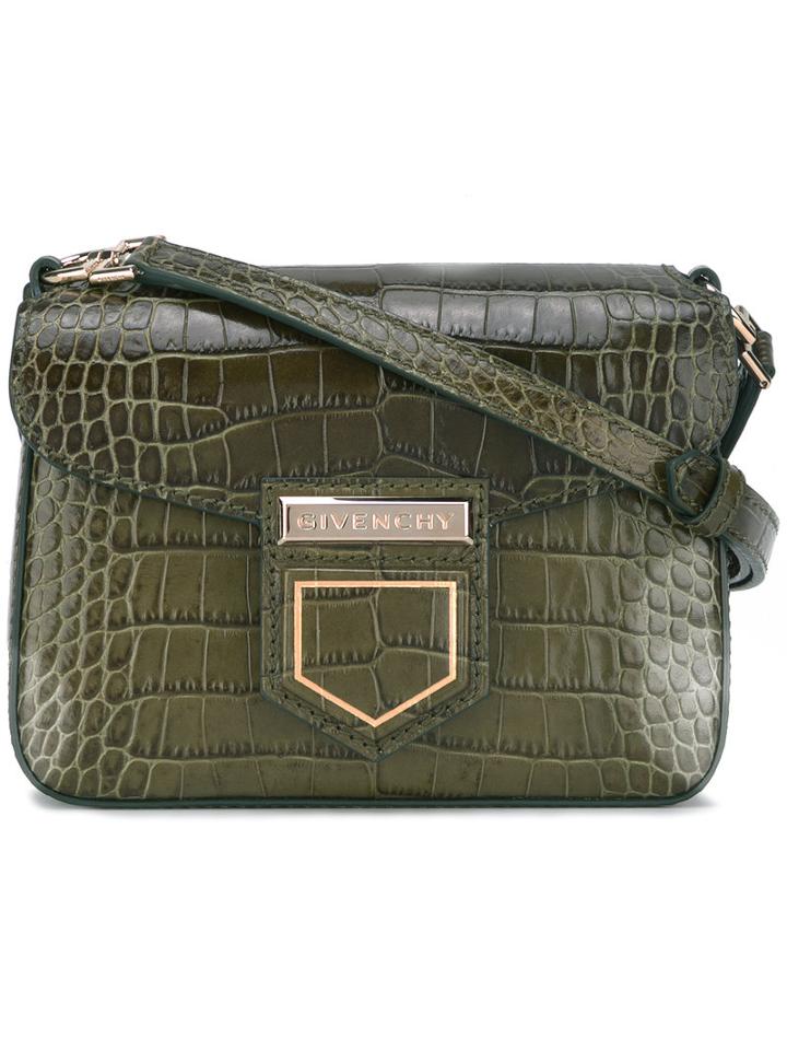Givenchy Mini Nobile Crossbody Bag, Green, Calf Leather