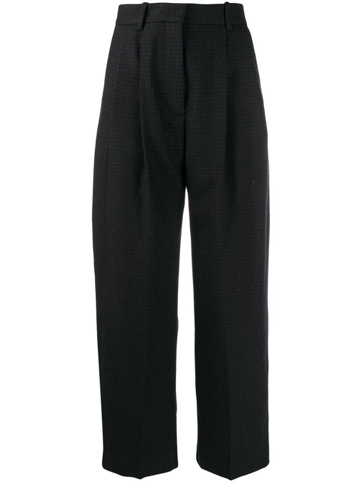 Wood Wood Sunna Check Trousers - Blue