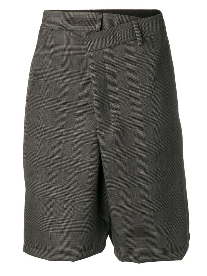 R13 Grey Checked Shorts